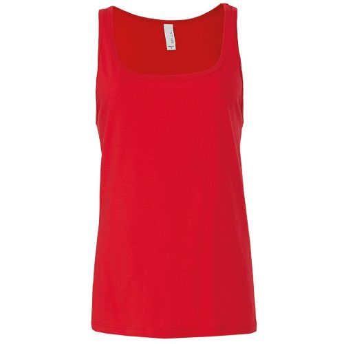 Bella Canvas Women's Relaxed Jersey Tank Top Red